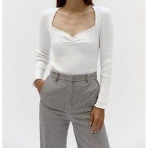 MUSIER Paris Mary Top White 38 Small